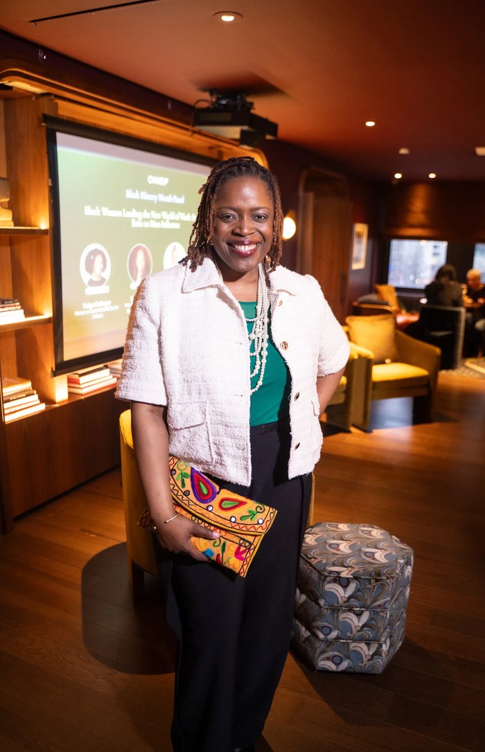 Janelle at a CHIEF panel event