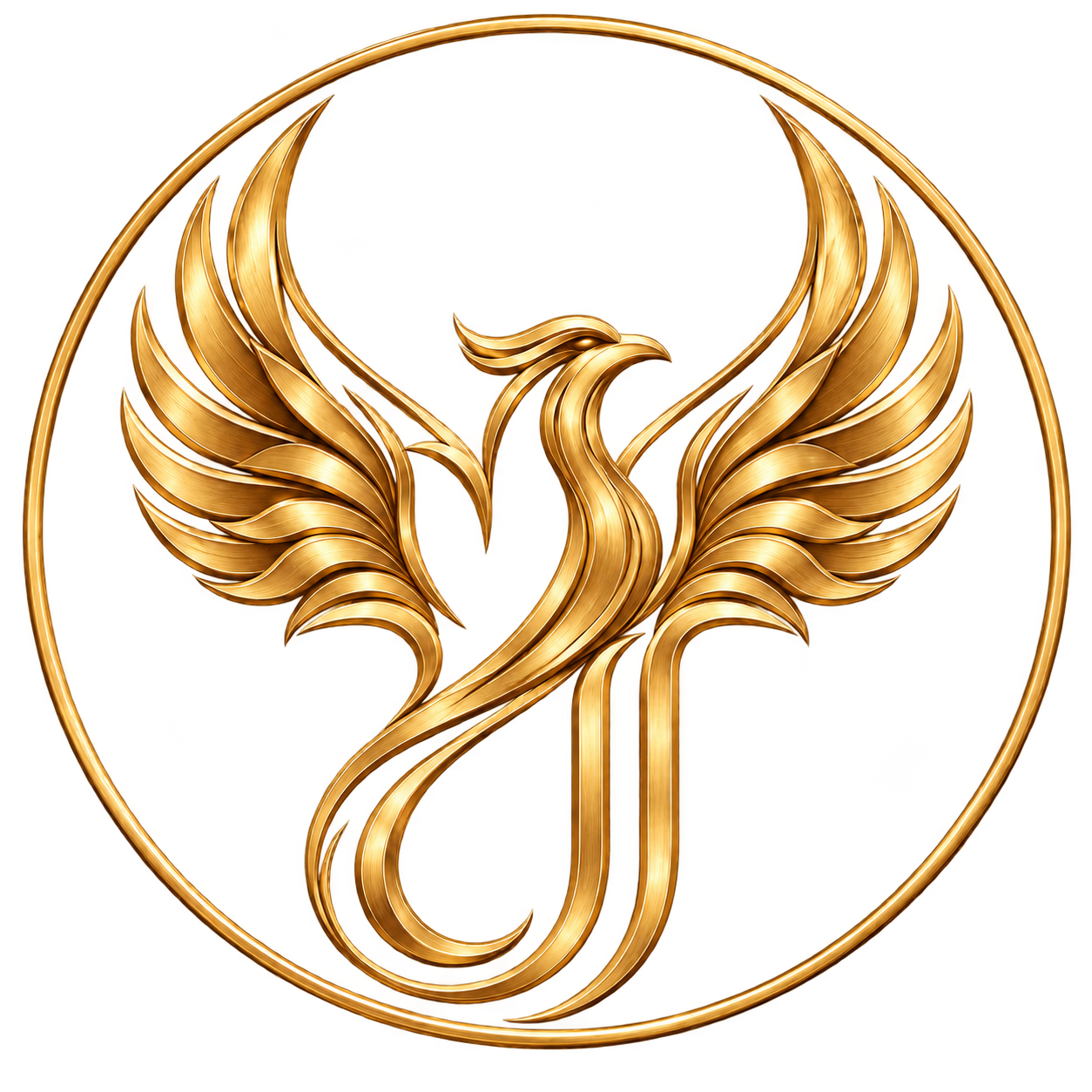 Janelle’s gold phoenix emblem